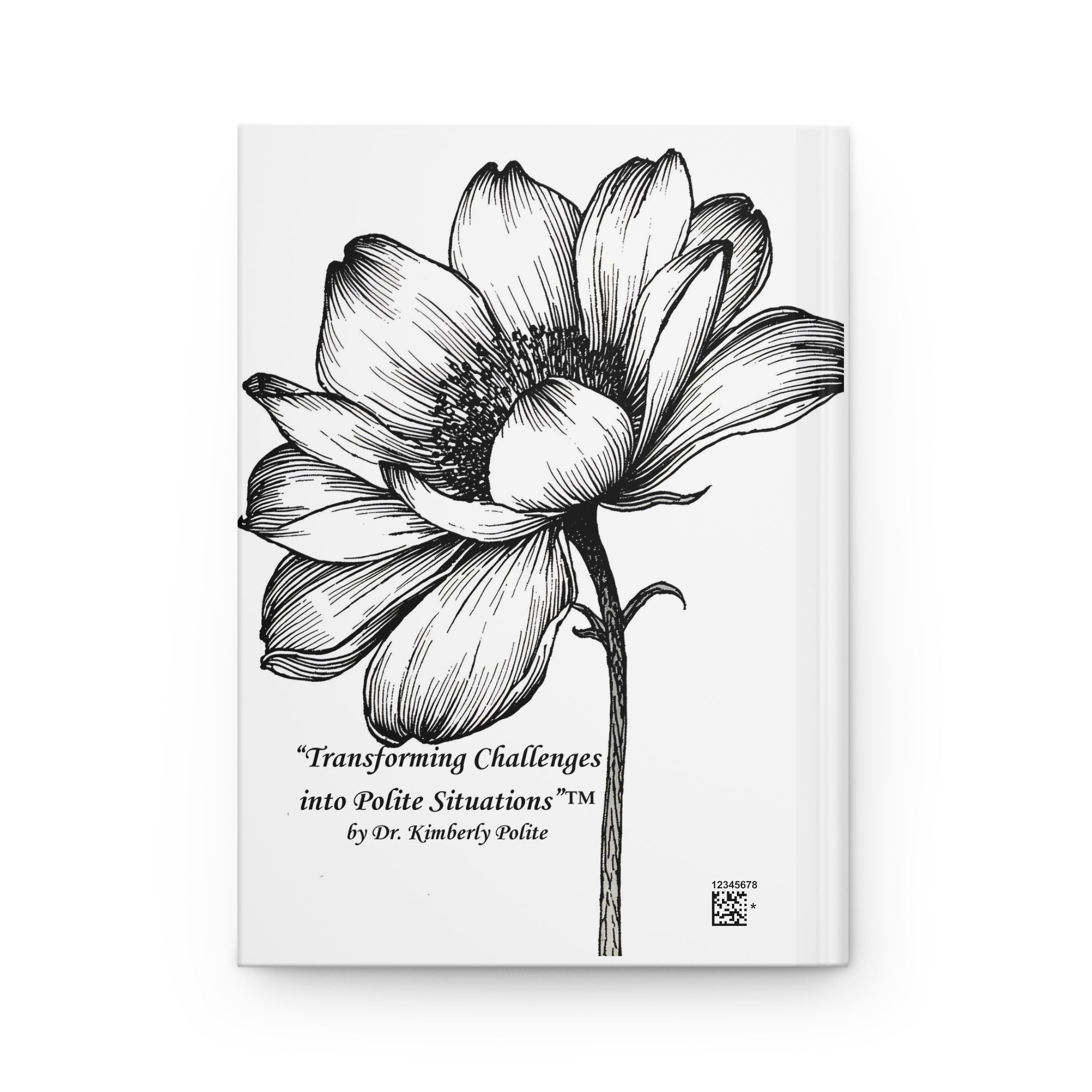 2026 Strategic Leadership Quarterly Journal — Black & White Florals -Hardcover Matte-Unguided/Undated