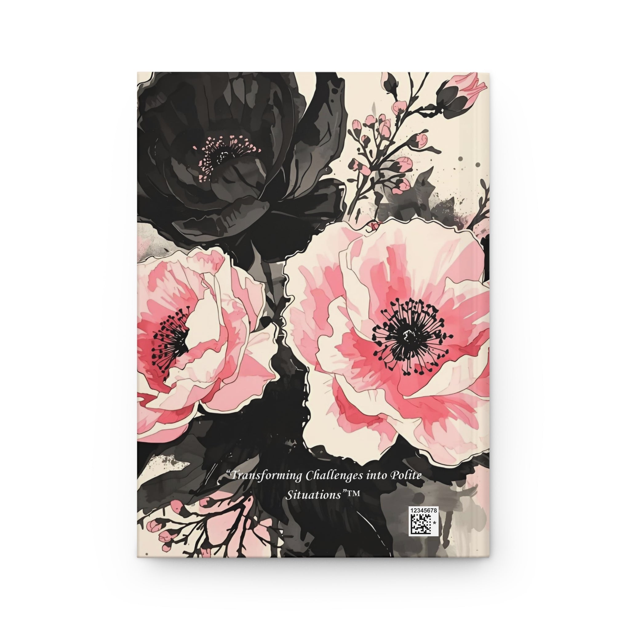 2026 Polite™ Leadership Reflection Journal — Black & Pink Florals