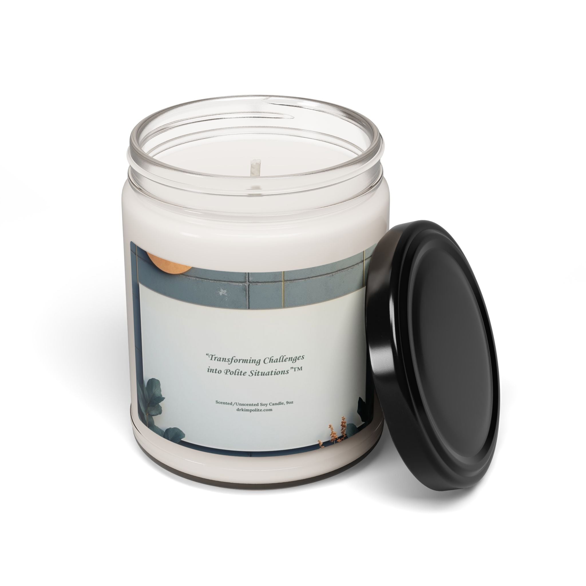 Traditional Design-Scented Soy Candle — 9oz Fragrance Jar