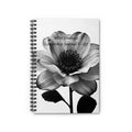 2026 Strategic Leadership Quarterly Journal — Black & White Florals -Spiral Ruled Journal-Unguided/Undated