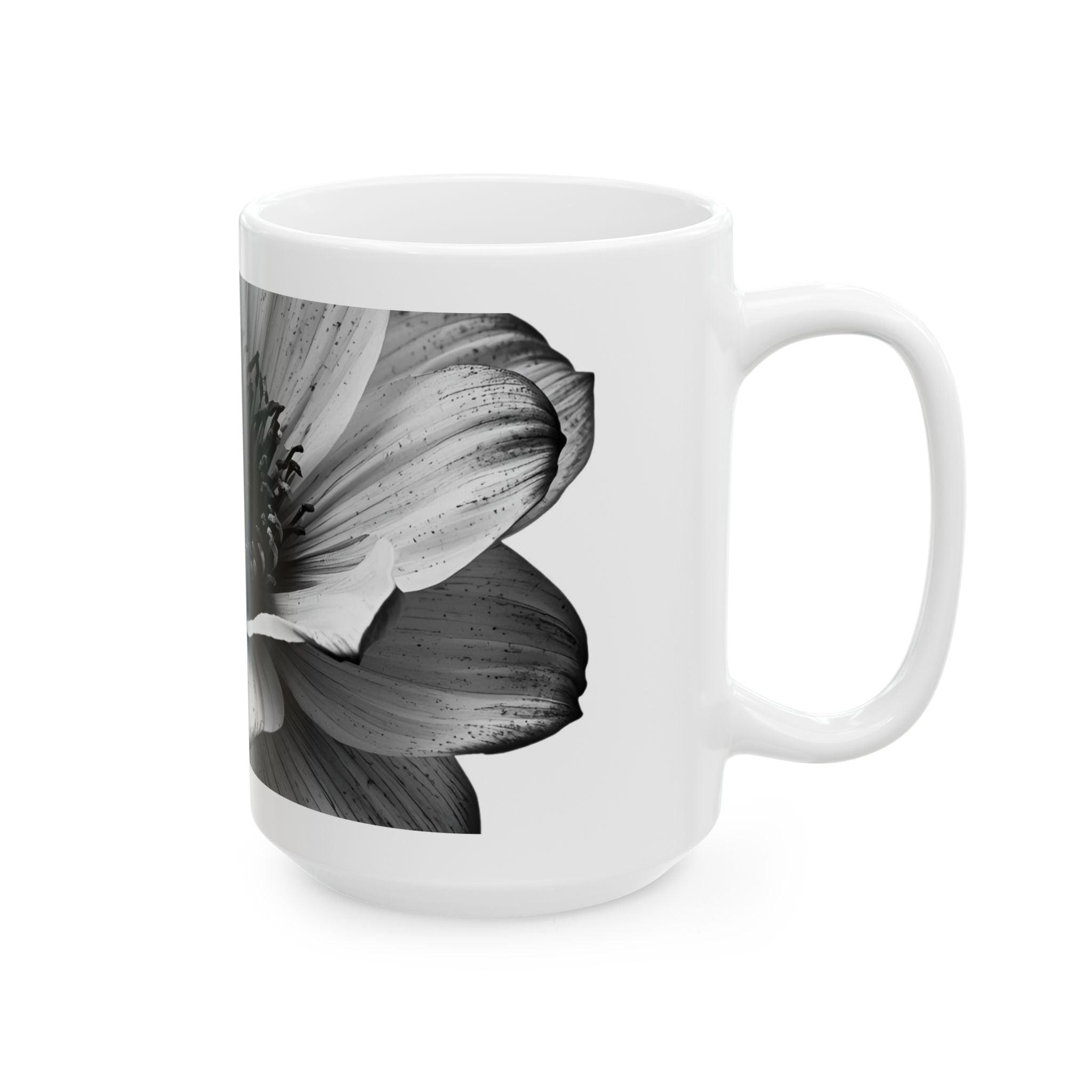Black & White Floral — "Polite Situations" Mug (11oz & 15oz)