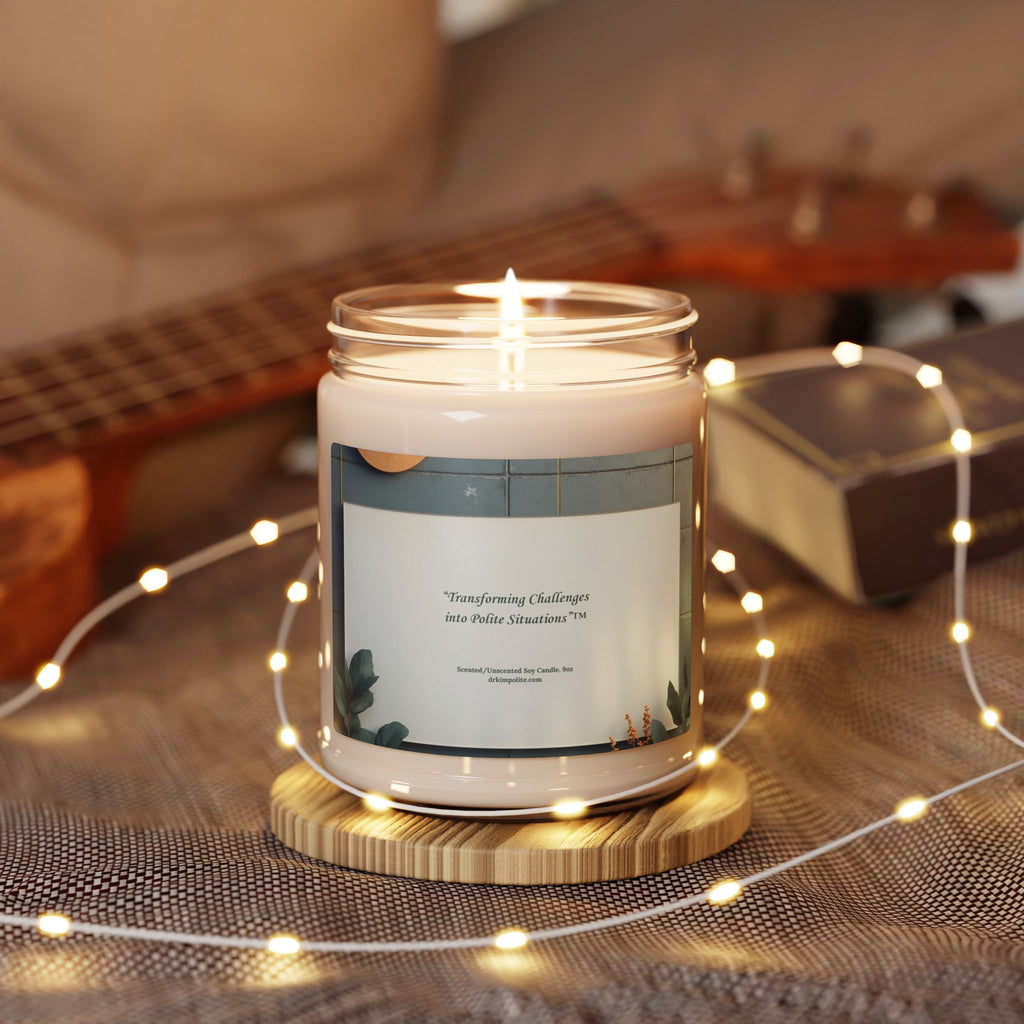 Traditional Design-Scented Soy Candle — 9oz Fragrance Jar