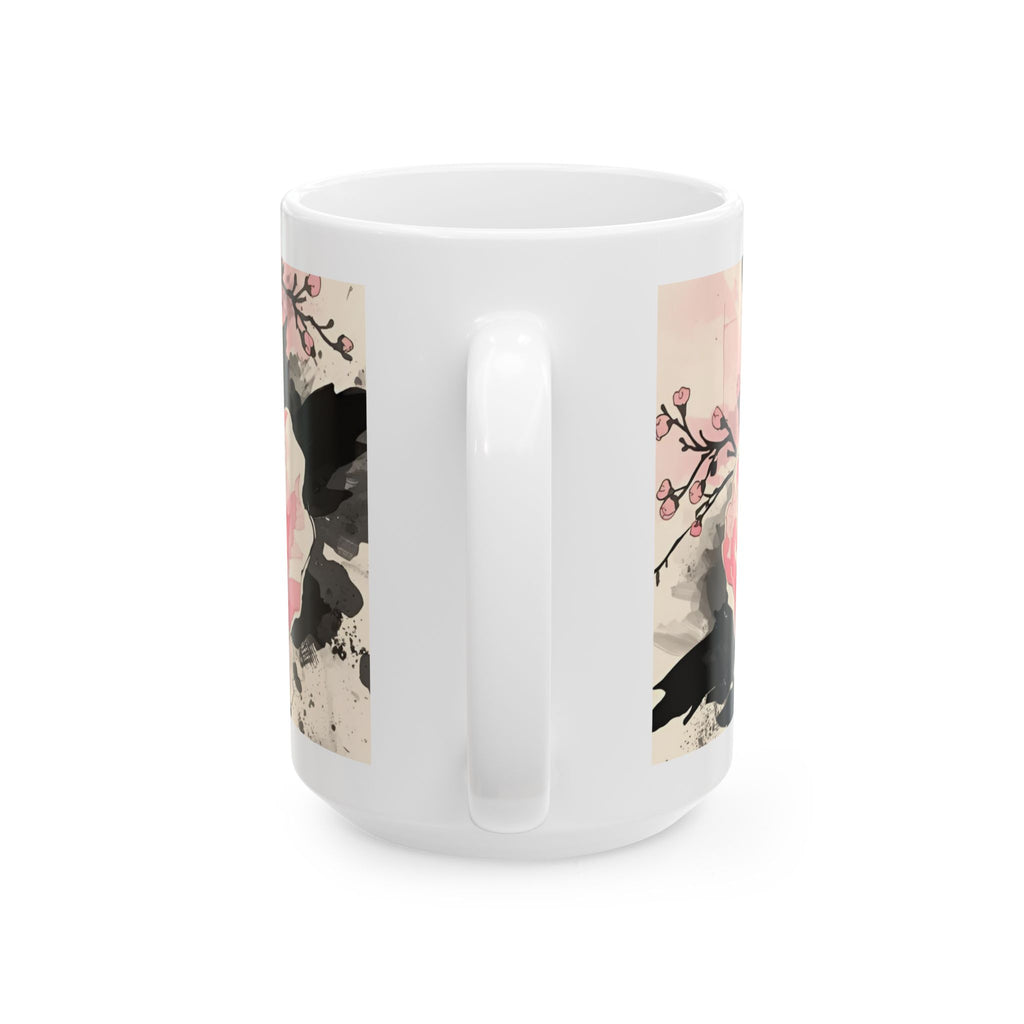 Black & Pink Floral — "Polite Situations" Mug (11oz & 15oz)