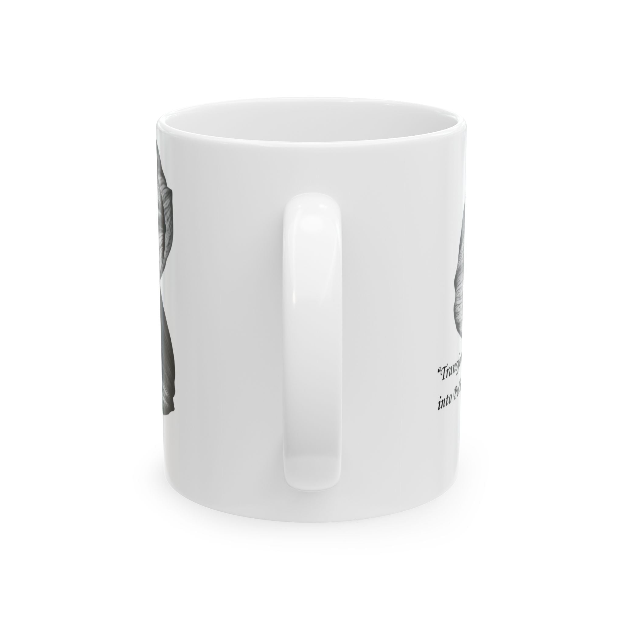 Black & White Floral — "Polite Situations" Mug (11oz & 15oz)