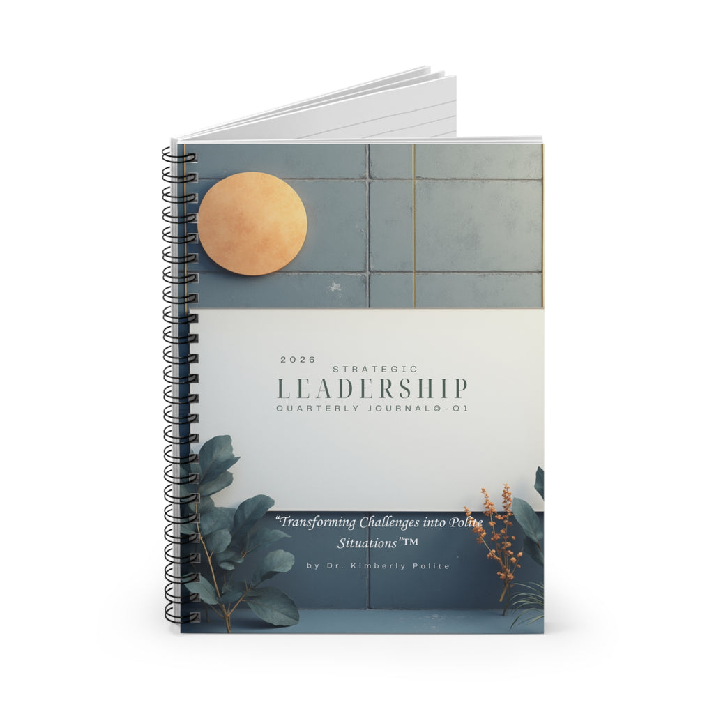 2026 Strategic Leadership Quarterly Journal — Traditional -Spiral Ruled Journal-Unguided/Undated