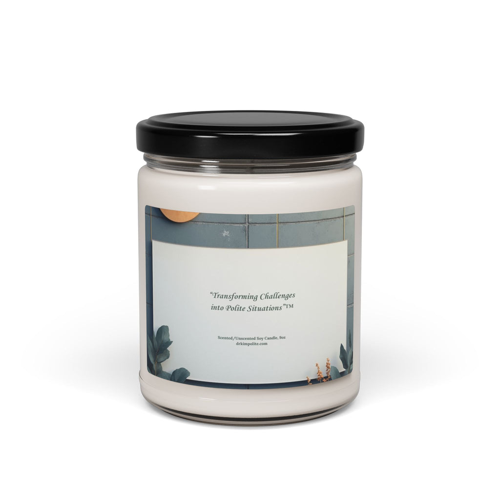 Traditional Design-Scented Soy Candle — 9oz Fragrance Jar