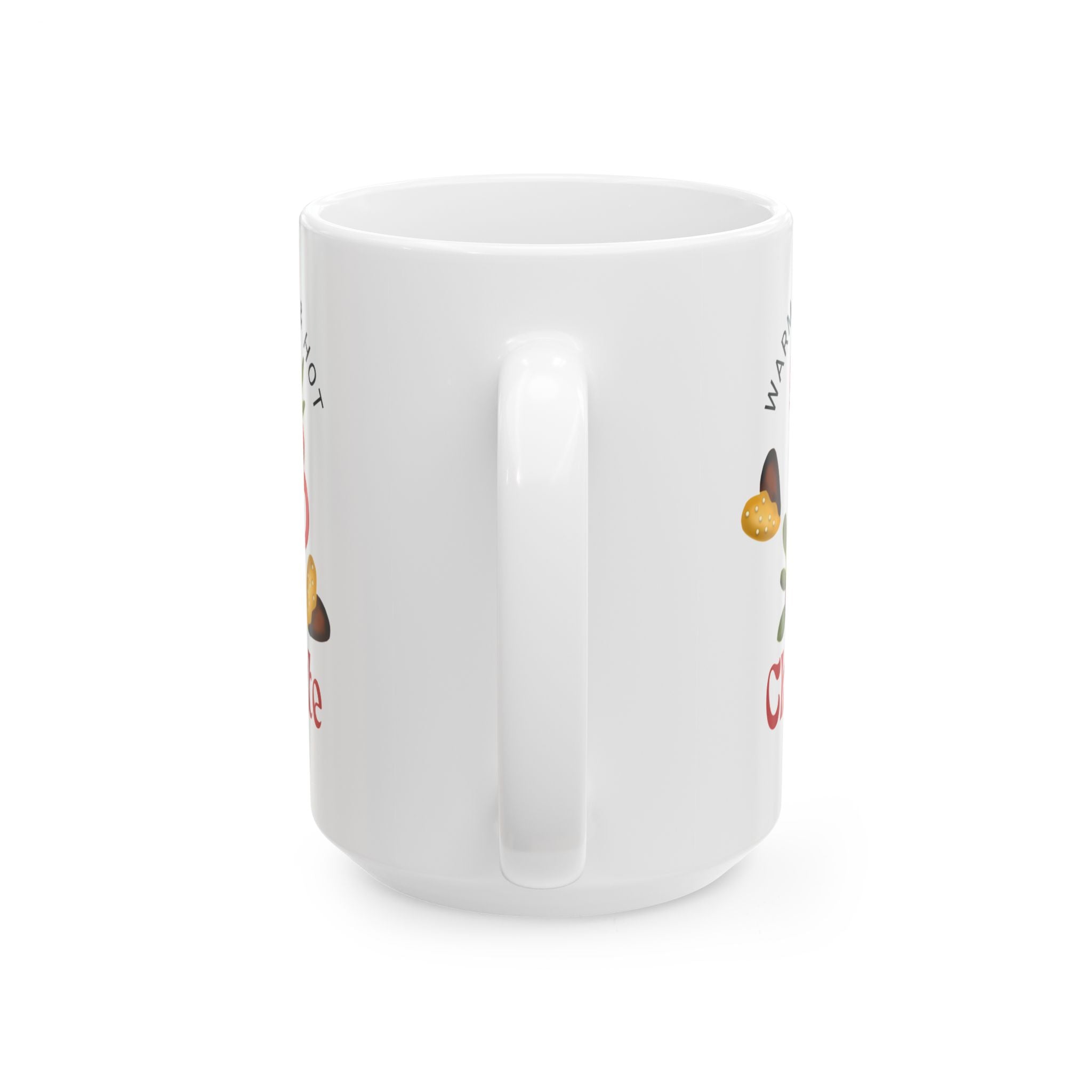 Chocolate Kisses Ceramic Holiday Mug — Warm & Festive (11oz & 15oz)