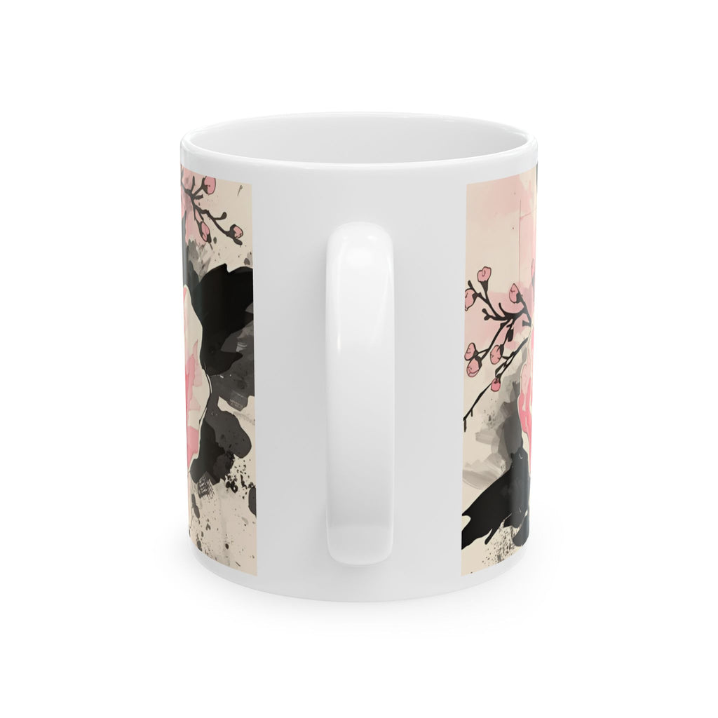 Black & Pink Floral — "Polite Situations" Mug (11oz & 15oz)