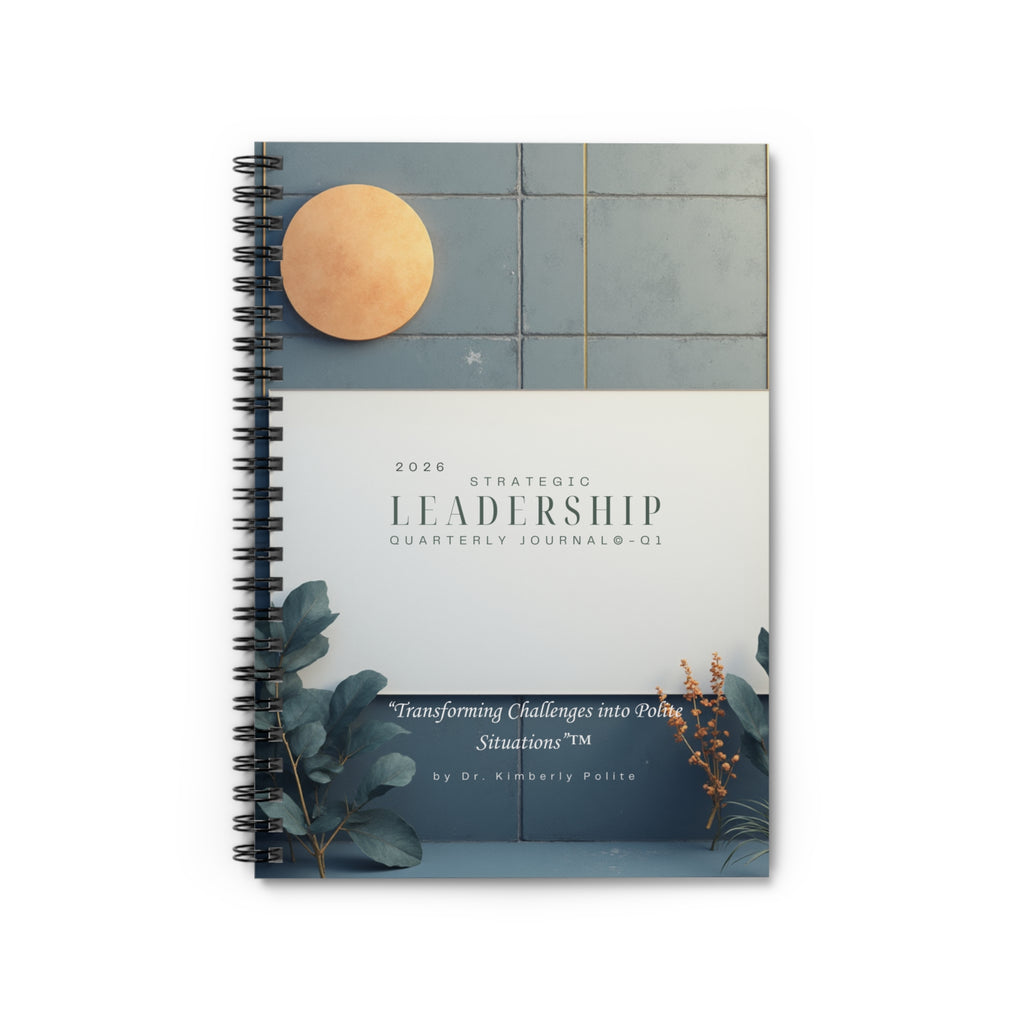 2026 Strategic Leadership Quarterly Journal — Traditional -Spiral Ruled Journal-Unguided/Undated