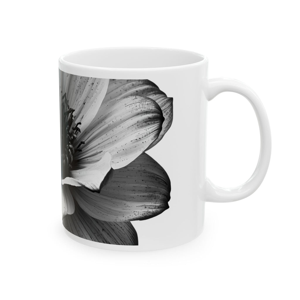 Black & White Floral — "Polite Situations" Mug (11oz & 15oz)