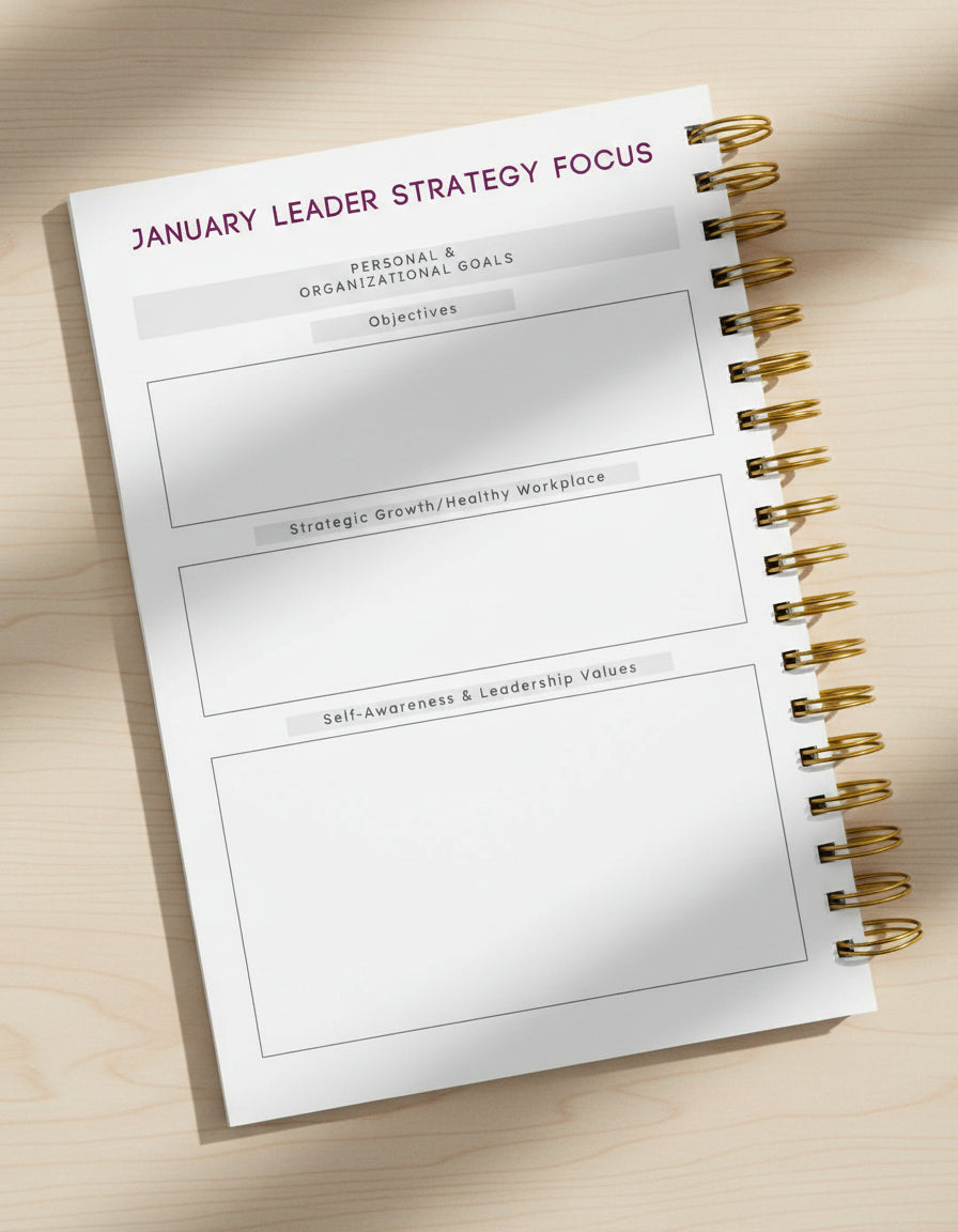 Leader Strategy is provided in a monthly outline that assists leaders in planning their strategic focus. 