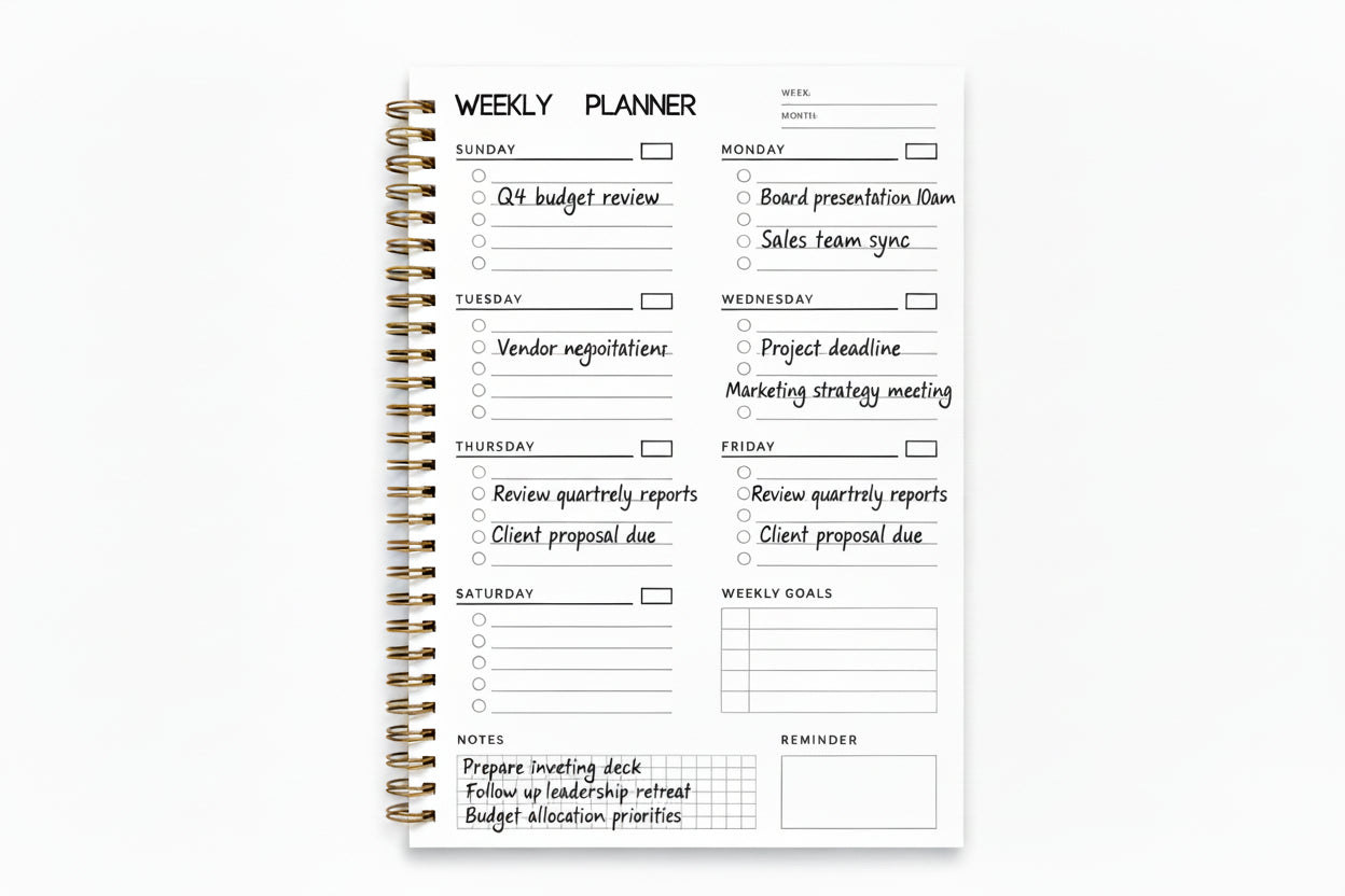 2026 Annual Strategic Leadership Planner-Traditional-Hardcover-Spiral Bound, Guided, & Dated