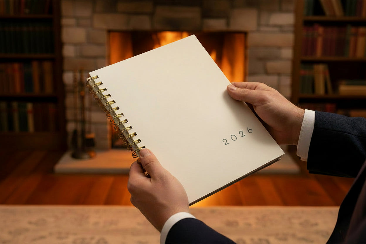 2026 Annual Strategic Leadership Planner-Neutrals 1, Spiral Bound, Guided, & Dated