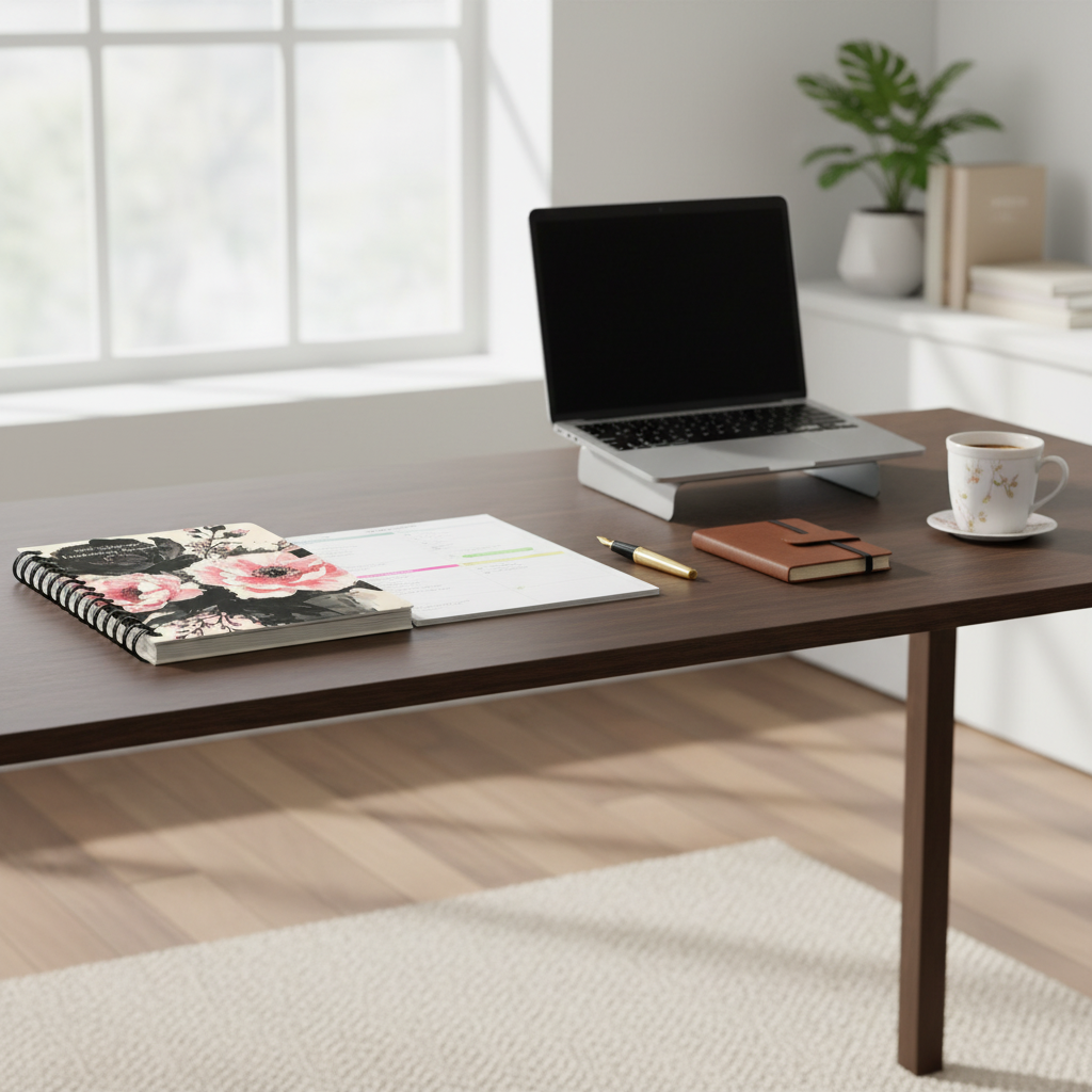 Can you put a picture of "my" notebook on the desk